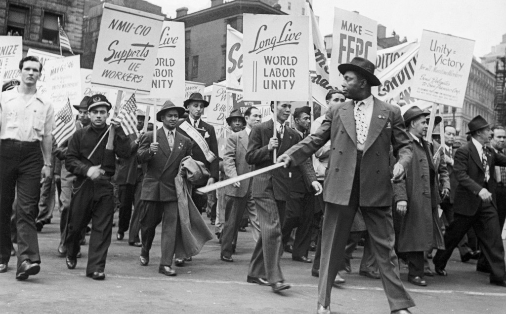 1945_strange_holiday_017 labour union protest 1946