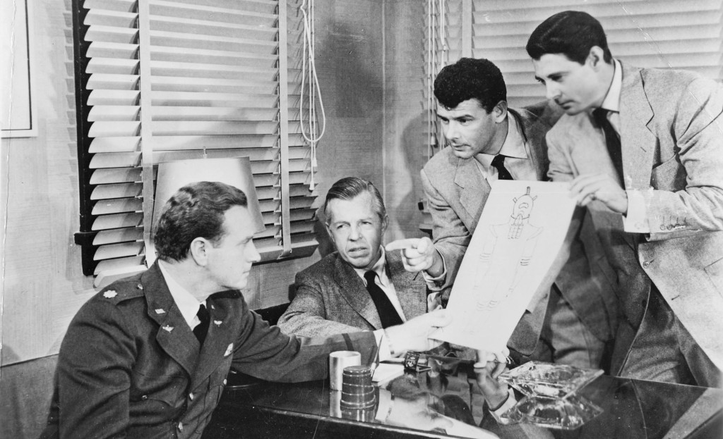 Phantom from Space cast scene: Ted Cooper is third from the left
